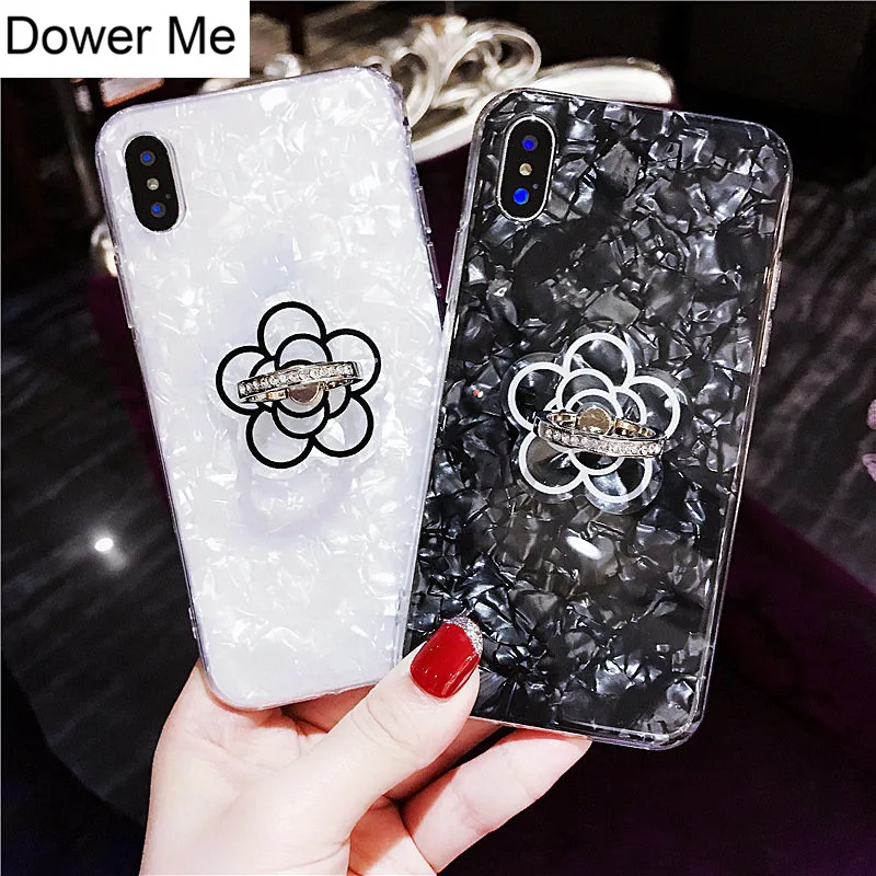 Crystal Conch Shell Soft Case Cover With Diamond Camellia Flower Finger Ring Grip For iPhone 11 Pro XS Max XR X 8 7 6 6S Plus
Crystal Conch Shell Soft Case Cover With Diamond Camellia Flower Finger Ring Grip For iPhone 11 Pro XS Max XR X 8 7 6 6S Plus