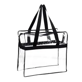 Tote Bag, Sturdy PVC Construction Zippered Top,Stadium Security Travel & Gym Clear Bag, Perfect for Work, School, Sports Games
Tote Bag, Sturdy PVC Construction Zippered Top,Stadium Security Travel & Gym Clear Bag, Perfect for Work, School, Sports Games