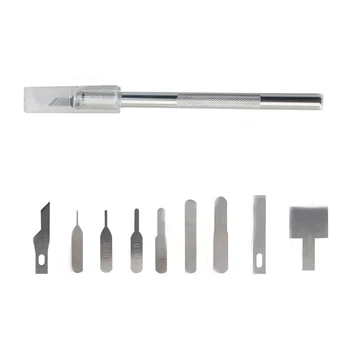 9pcs Mobile Phone BGA IC Chip Repair Blades Kit for iPhone A8 A9 A10 CPU Remover Logic Board NAND Flash Repair Tools 20set
9pcs Mobile Phone BGA IC Chip Repair Blades Kit for iPhone A8 A9 A10 CPU Remover Logic Board NAND Flash Repair Tools 20set