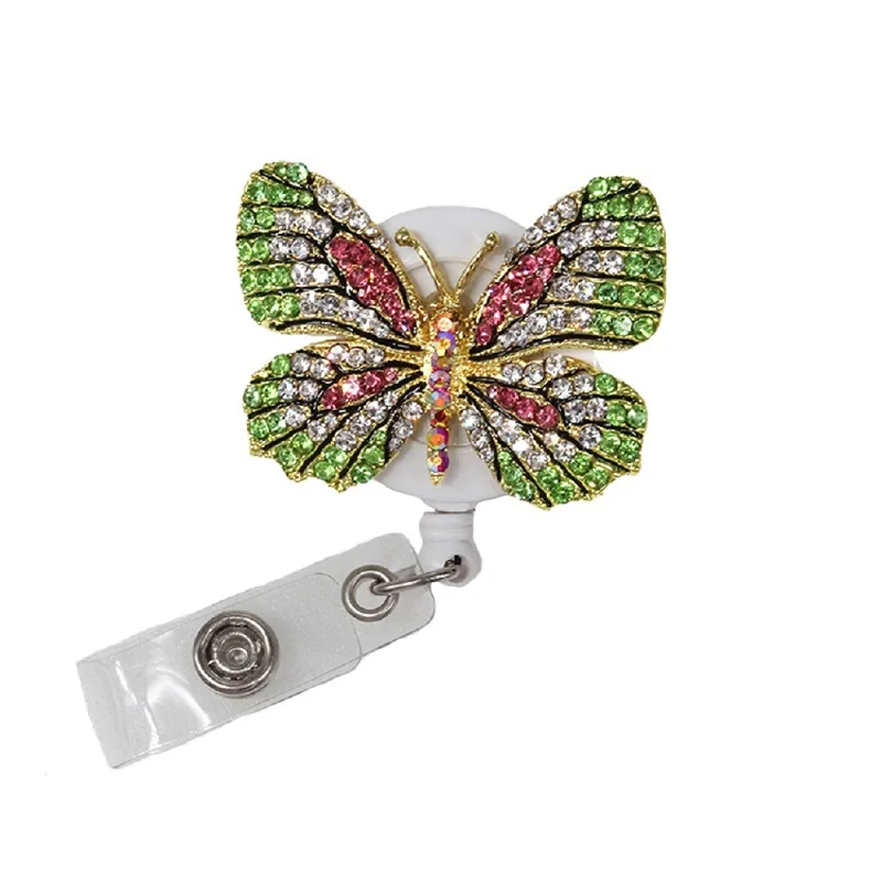 10pcs Women Gift Sparkling Butterfly Medical Rhinetsone Crystal Retractable Pull Reel/ID Badge Name Holder
10pcs Women Gift Sparkling Butterfly Medical Rhinetsone Crystal Retractable Pull Reel/ID Badge Name Holder
