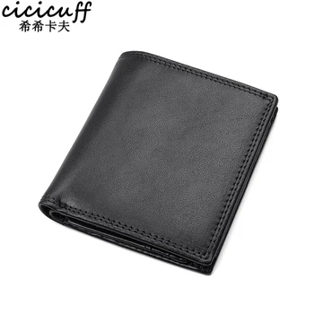 CICICUFF Short Wallet Men Genuine Leather RFID 3 Fold Driving Licence Soft Wallets Classics Black Brown First Layer Cowhide New
CICICUFF Short Wallet Men Genuine Leather RFID 3 Fold Driving Licence Soft Wallets Classics Black Brown First Layer Cowhide New