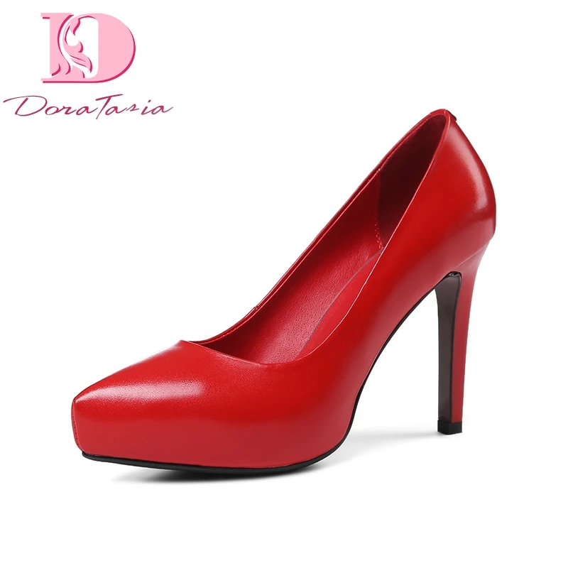 DoraTasia 2018 spring autumn concise genuine leather women pumps lady super high heels ol shoes woman slip-on shallow footwear
DoraTasia 2018 spring autumn concise genuine leather women pumps lady super high heels ol shoes woman slip-on shallow footwear