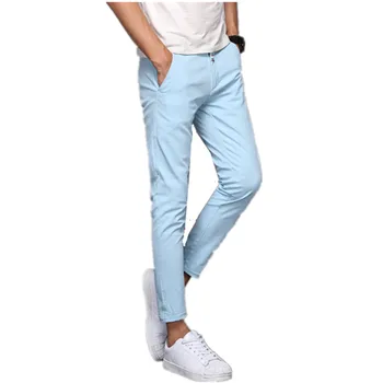 2019 New Design Casual Men Pants Cotton Slim Pant Straight Trousers man Leisure black Elastic Fashion Business Ninth pants K8255
2019 New Design Casual Men Pants Cotton Slim Pant Straight Trousers man Leisure black Elastic Fashion Business Ninth pants K8255