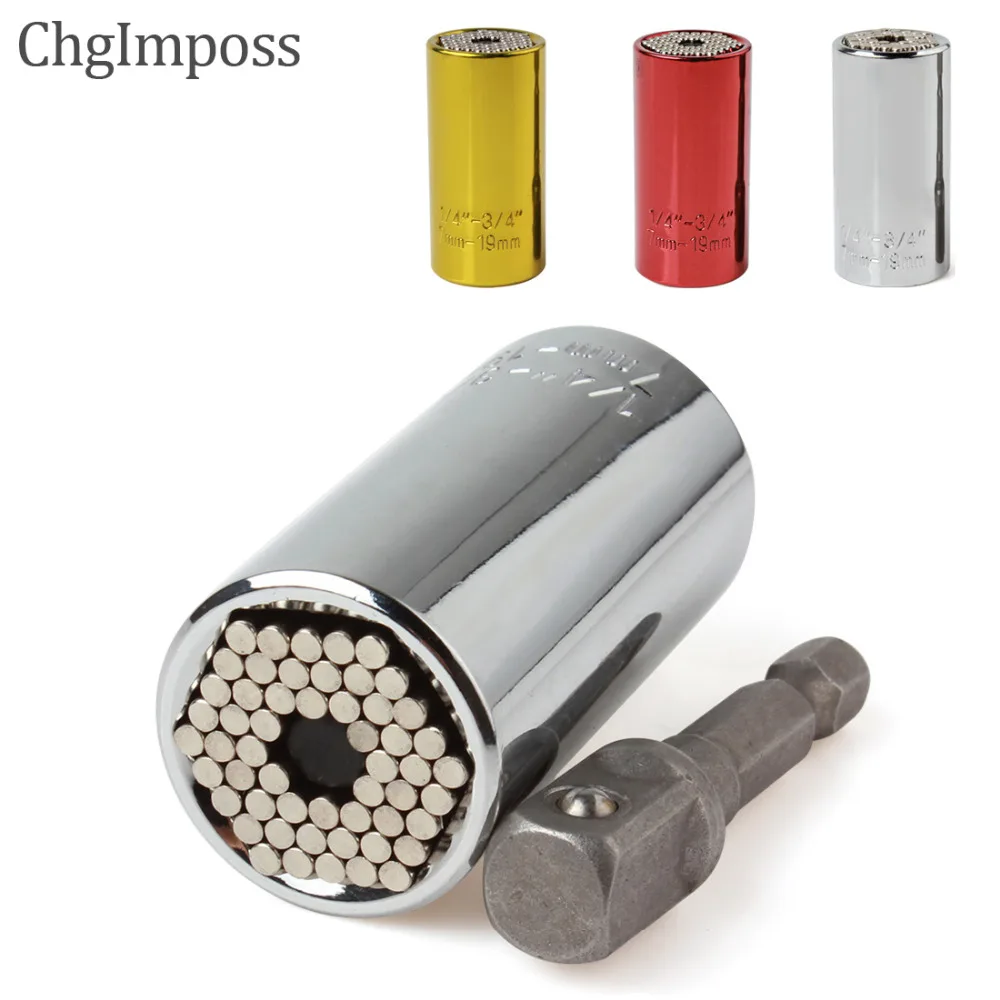 Universal Torque Wrench Socket Sleeve 7-19mm Power Drill Ratchet Bushing Spanner Key Magic Grip
Universal Torque Wrench Socket Sleeve 7-19mm Power Drill Ratchet Bushing Spanner Key Magic Grip