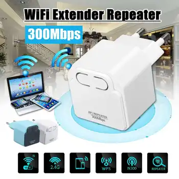 LEORY 300Mbps Mini Wireless Wifi Repeater Router Booster Extender EU Plug Home Network Dual External 
LEORY 300Mbps Mini Wireless Wifi Repeater Router Booster Extender EU Plug Home Network Dual External
