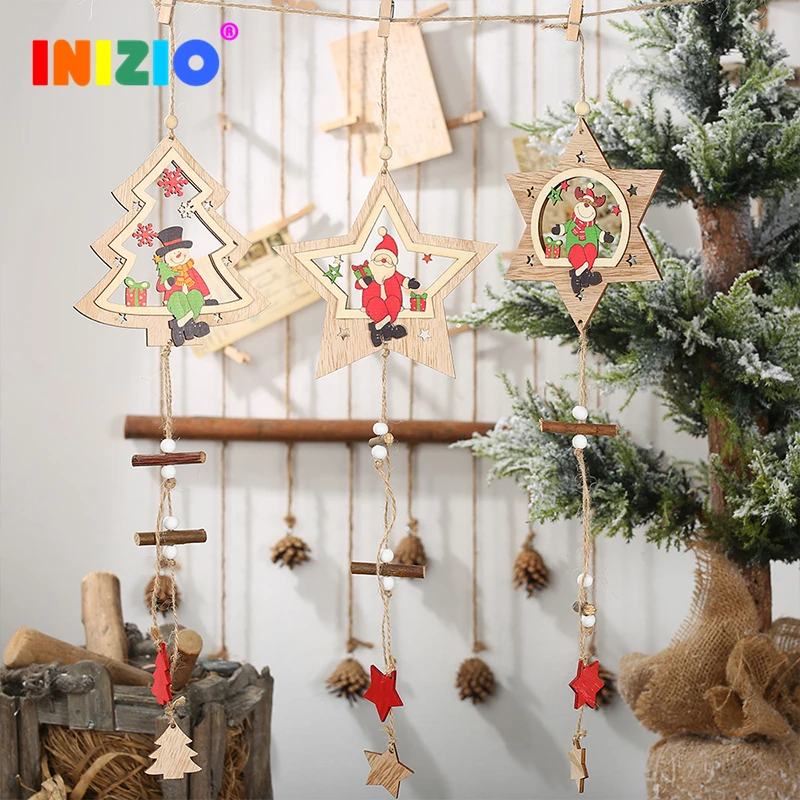 Wood Christmas Decoration 2020 New Year Santa Claus Ornaments Reindeer Snowman Pendant Party Houses Pendant Car Xmas Festival
Wood Christmas Decoration 2020 New Year Santa Claus Ornaments Reindeer Snowman Pendant Party Houses Pendant Car Xmas Festival