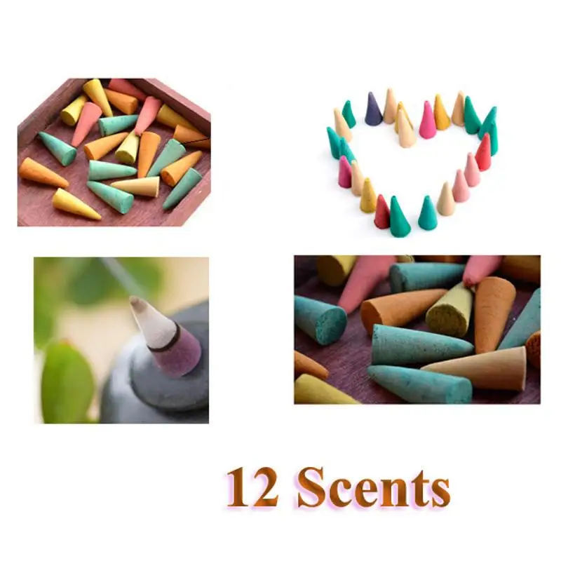 25Pcs/Pack Mix Natural Incense Stowage Colorful Fragrance Triple Scent Incense Cones Or Incense Tray Potpourri F Shipping
25Pcs/Pack Mix Natural Incense Stowage Colorful Fragrance Triple Scent Incense Cones Or Incense Tray Potpourri F Shipping