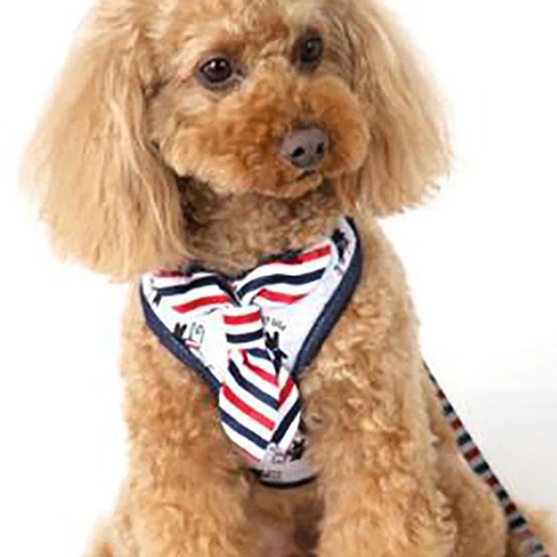 Fashion Striped Cartoon Summer Dog Harness Vests Nylon Protected Pet Stewardess Scarf Pet Small Dog Leads Harness
Fashion Striped Cartoon Summer Dog Harness Vests Nylon Protected Pet Stewardess Scarf Pet Small Dog Leads Harness