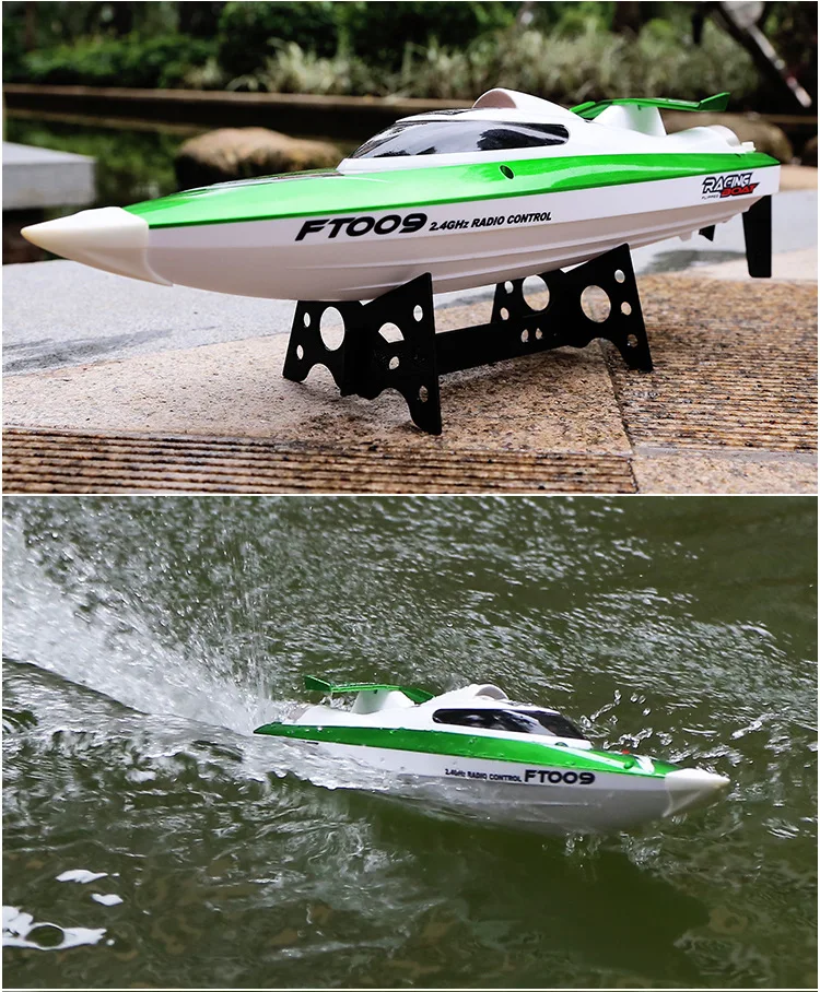 Горячая продажа 30 км/ч RC лодка FT009 2 4G 4CH система водяного охлаждения
