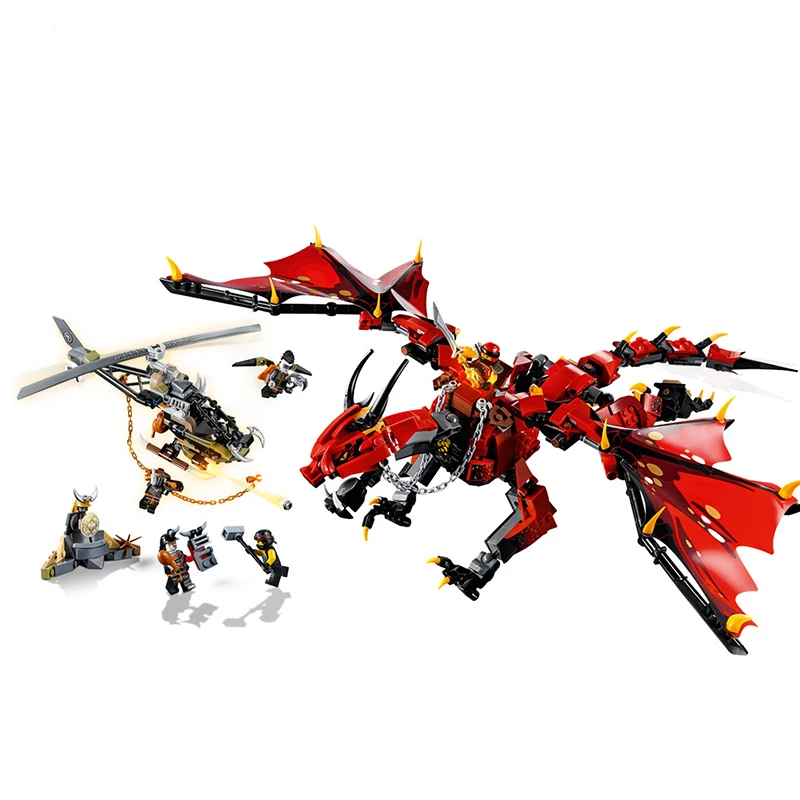 Thunderstorm dragon and Flame spys shadow dragon which Compatible with Ninjagoes 70652 70653 Building Blocks Children Christmas
Thunderstorm dragon and Flame spys shadow dragon which Compatible with Ninjagoes 70652 70653 Building Blocks Children Christmas