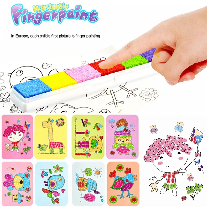8Pcs/Set Cartoon Kids Finger Painting Craft Colorful Diy Finger Paint Education Toys For Children Learning Picture Drawing Toys
8Pcs/Set Cartoon Kids Finger Painting Craft Colorful Diy Finger Paint Education Toys For Children Learning Picture Drawing Toys