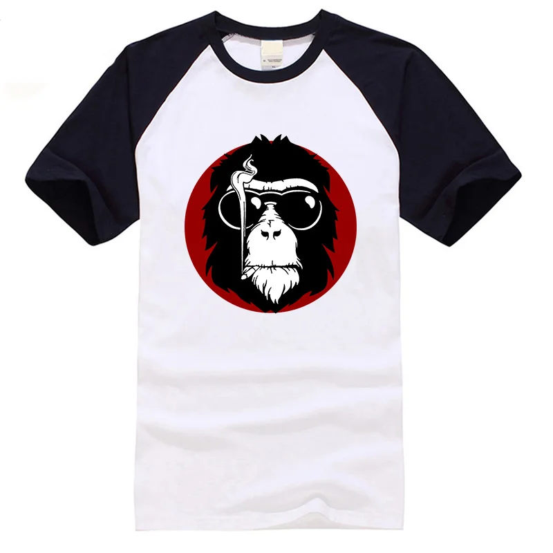 Men's raglan T-shirt 100% Cotton New Short Sleeve monkey Printed Men T Shirt Casual O-Neck Men'S Tops Hip Hop Punk Men'S T Shirt
Men's raglan T-shirt 100% Cotton New Short Sleeve monkey Printed Men T Shirt Casual O-Neck Men'S Tops Hip Hop Punk Men'S T Shirt