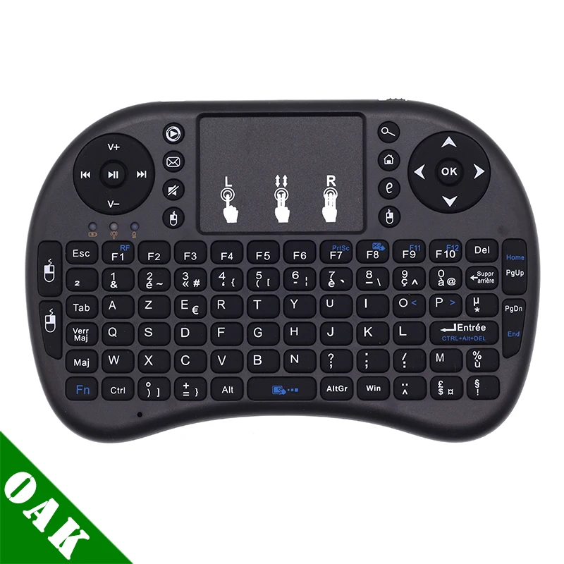 Mini i8 Clavier Sans Fil Francais 2.4GHz French Mini Wireless Keyboard Air Mouse with TouchPad for Android TV Box,Mini PC,Laptop
Mini i8 Clavier Sans Fil Francais 2.4GHz French Mini Wireless Keyboard Air Mouse with TouchPad for Android TV Box,Mini PC,Laptop