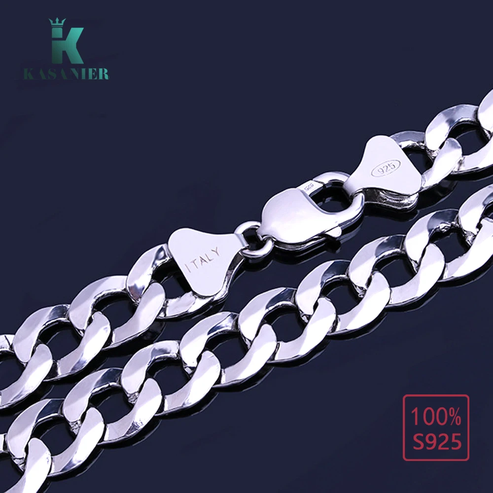 KASANIER 2019 New Casual Men Silver Necklaces Real 925 Sterling Silver Chains Necklaces Men 7mm Jewelry Men
KASANIER 2019 New Casual Men Silver Necklaces Real 925 Sterling Silver Chains Necklaces Men 7mm Jewelry Men