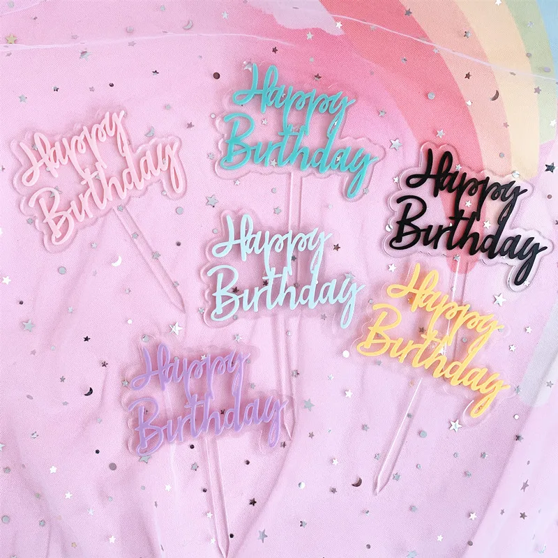 INS Happy Birthday Acrylic Cake Topper Solid Colors Double Layer Cupcake Topper For Birthday Party Cake Decorations Baby Shower
INS Happy Birthday Acrylic Cake Topper Solid Colors Double Layer Cupcake Topper For Birthday Party Cake Decorations Baby Shower