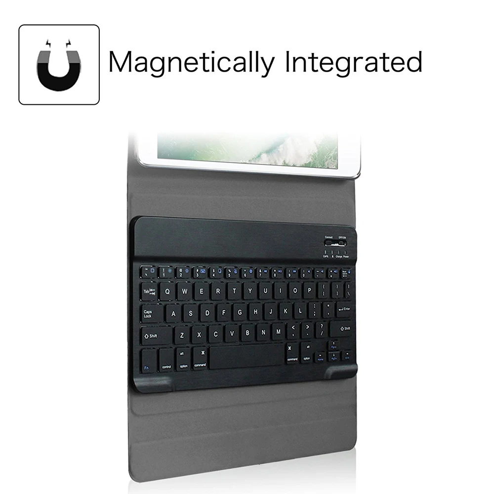 Съемная Беспроводная Bluetooth клавиатура для iPad 9 7 2018 6th Gen 2017/Air 2 Чехол клавиатуры