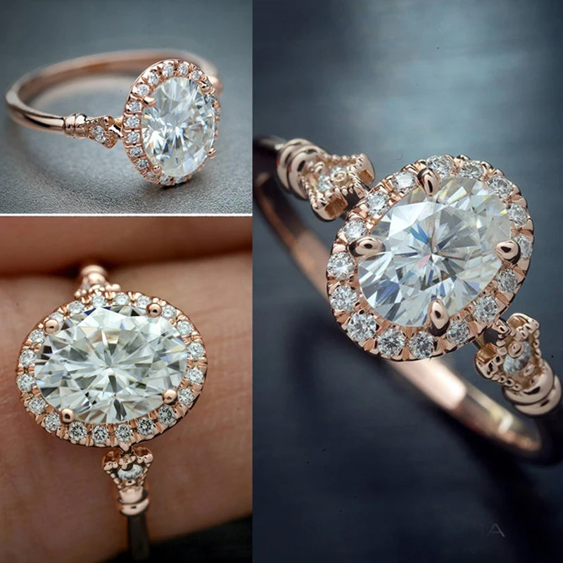 Tisonliz Luxury Oval Crysal Rings For Women Rose Gold Color Wedding Engagement Rings Elegant Finger Rings Jewelry Bague Femme
Tisonliz Luxury Oval Crysal Rings For Women Rose Gold Color Wedding Engagement Rings Elegant Finger Rings Jewelry Bague Femme