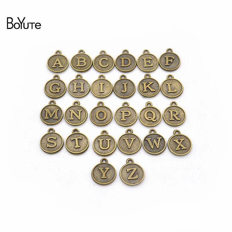 BoYuTe (26 Pieces/Set) 15*12MM 5 Colors Metal Alloy Alphabet English Letters Charms Pendants Diy Jewelry Accessories
BoYuTe (26 Pieces/Set) 15*12MM 5 Colors Metal Alloy Alphabet English Letters Charms Pendants Diy Jewelry Accessories