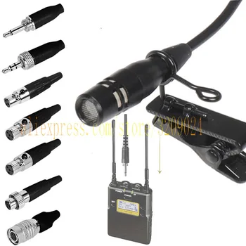 Black Lapel Lavalier Tie Clip Condenser Microphone Mic for Shure Audio Technica Sennheiser MiPro AKG Wireless Transmitter
Black Lapel Lavalier Tie Clip Condenser Microphone Mic for Shure Audio Technica Sennheiser MiPro AKG Wireless Transmitter