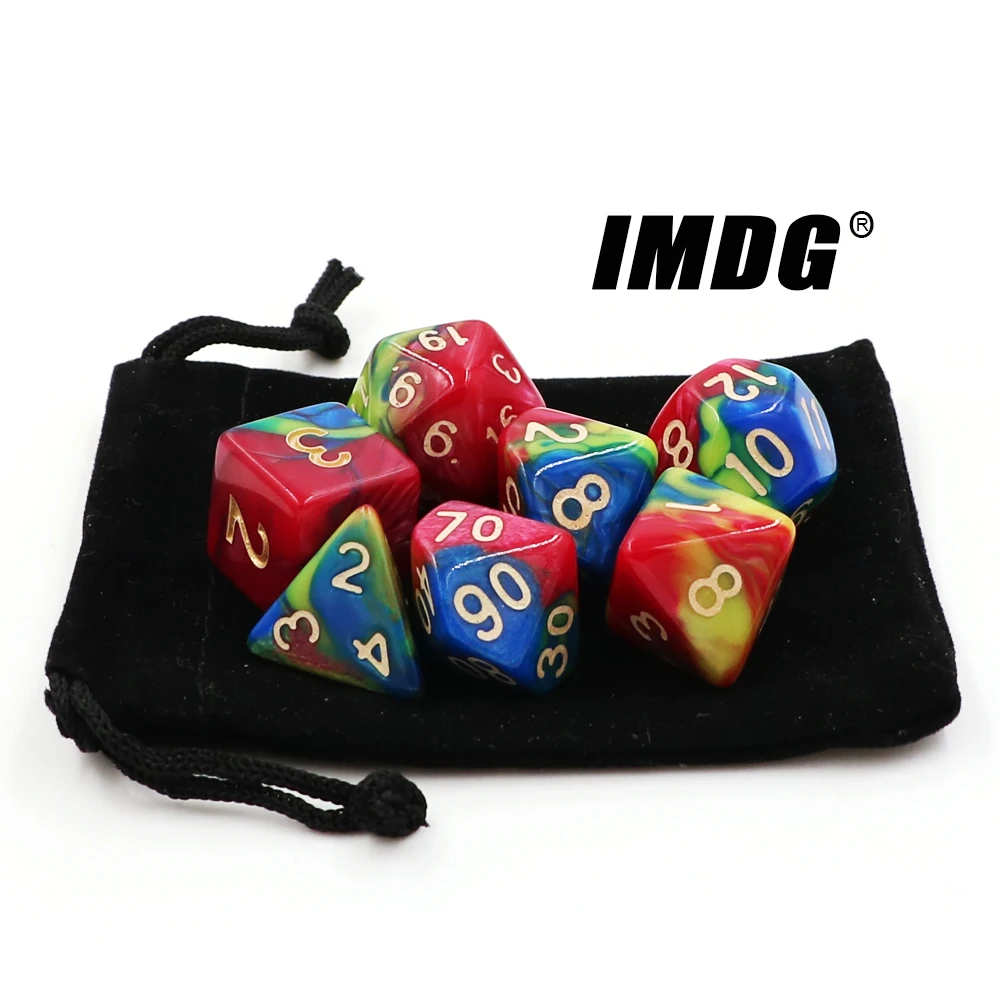 Dungeons & Dragons 7pcs/set Creative RPG Game Dice D&D Acrylic Dice DND Multicolor Digital Game Dice
Dungeons & Dragons 7pcs/set Creative RPG Game Dice D&D Acrylic Dice DND Multicolor Digital Game Dice