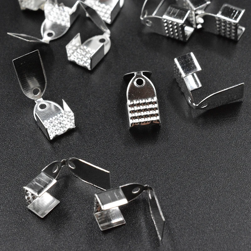 FLTMRH 30pcs 6mm*9mmmm Metal End Caps End Clasps For Leather Cord Gold/Silver Color Crimp Bead Connectors For Delry Making
FLTMRH 30pcs 6mm*9mmmm Metal End Caps End Clasps For Leather Cord Gold/Silver Color Crimp Bead Connectors For Delry Making