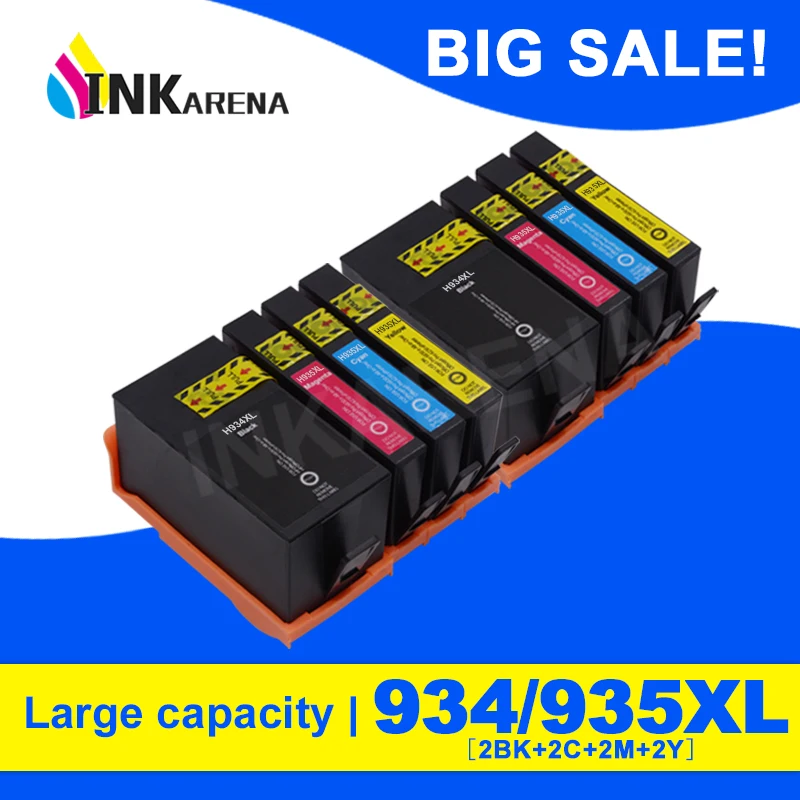 INKARENA 2 комплекта совместимый для HP 934 935 чернильный картридж с чипом 934XL 935XL для HP OfficeJet Pro 6230 6830 6820 принтер
INKARENA 2 комплекта совместимый для HP 934 935 чернильный картридж с чипом 934XL 935XL для HP OfficeJet Pro 6230 6830 6820 принтер