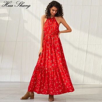 Red Floral Print Bohemian Dress Long Women Summer Halter Sleeveless Backless Sexy Holiday Beach Dresses Ladies Tunic Long Dress
Red Floral Print Bohemian Dress Long Women Summer Halter Sleeveless Backless Sexy Holiday Beach Dresses Ladies Tunic Long Dress