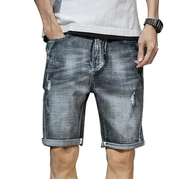 Fashion Retro Summer Men Ripped Jeans Drawstring Fifth Pants Destroyed Hole Denim Shorts
Fashion Retro Summer Men Ripped Jeans Drawstring Fifth Pants Destroyed Hole Denim Shorts