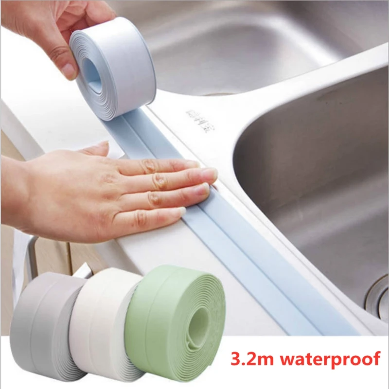 2.2*320cm Self Adhesive Kitchen Ceramic Sticker Waterproof Anti-moisture PVC Sticker Bathroom Wall Corner Line Sink Stickers
2.2*320cm Self Adhesive Kitchen Ceramic Sticker Waterproof Anti-moisture PVC Sticker Bathroom Wall Corner Line Sink Stickers