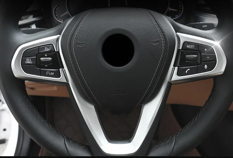 For BMW 5 Series G30 2017-2019 Car-Styling ABS Chrome Interior Steering Wheel Button Frame Trim For BMW X4 G02 2018
For BMW 5 Series G30 2017-2019 Car-Styling ABS Chrome Interior Steering Wheel Button Frame Trim For BMW X4 G02 2018