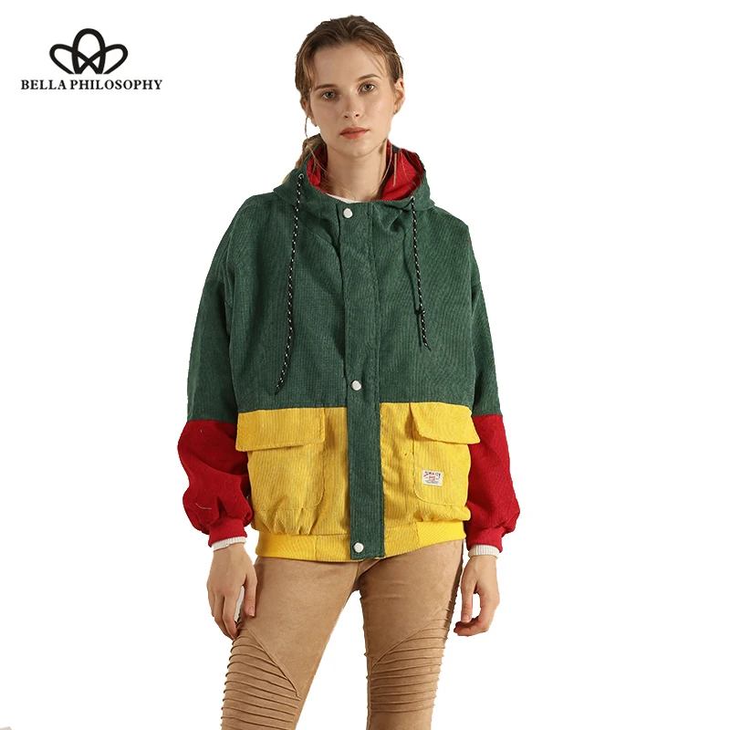 Heydress 2019 new Autumn color block Long Sleeve Corduroy Women Jacket Patchwork Pocket women Jacket plus size female coat
Heydress 2019 new Autumn color block Long Sleeve Corduroy Women Jacket Patchwork Pocket women Jacket plus size female coat