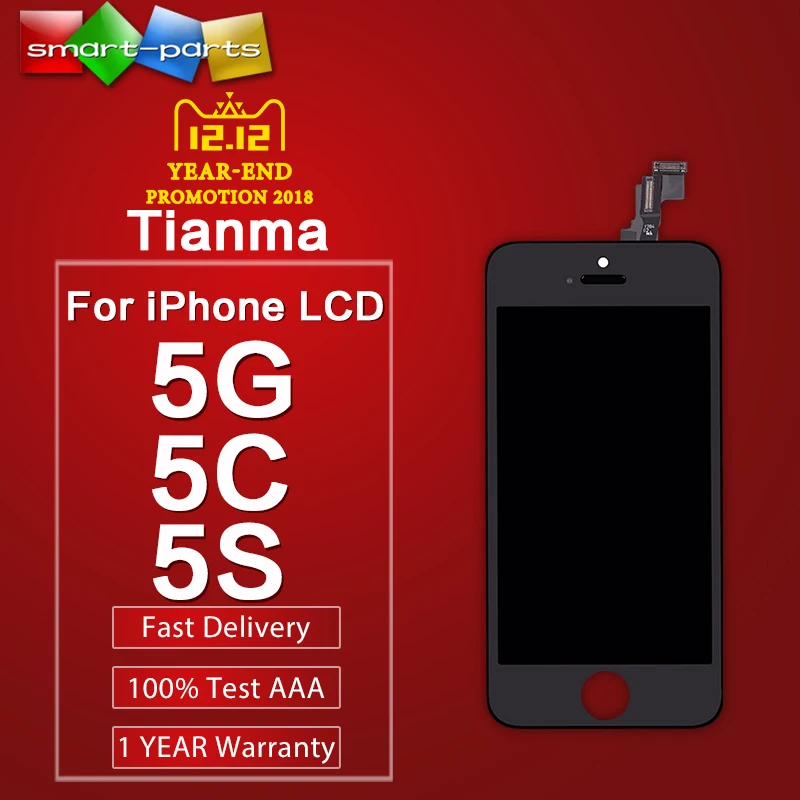 Premium Tianma LCD For iPhone 5 5S SE 5C LCD Display Screen Touch Digitizer Full Assembly Black White Free DHL
Premium Tianma LCD For iPhone 5 5S SE 5C LCD Display Screen Touch Digitizer Full Assembly Black White Free DHL
