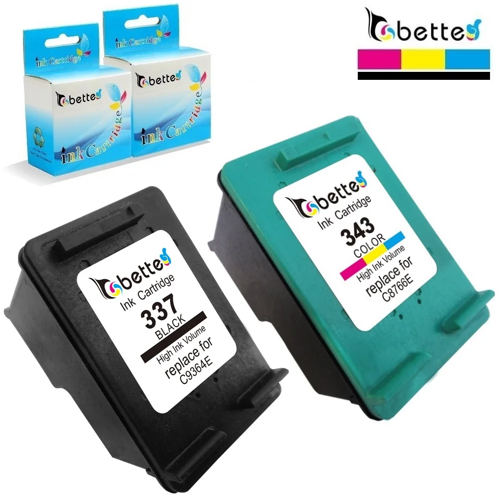 BETTE Ink Cartridge Replacement for HP 337 343 Officejet 6300 6301 6304 6305 6307 6308 6310 6310v 6310xi 6313 100 L411a 150 L511
BETTE Ink Cartridge Replacement for HP 337 343 Officejet 6300 6301 6304 6305 6307 6308 6310 6310v 6310xi 6313 100 L411a 150 L511