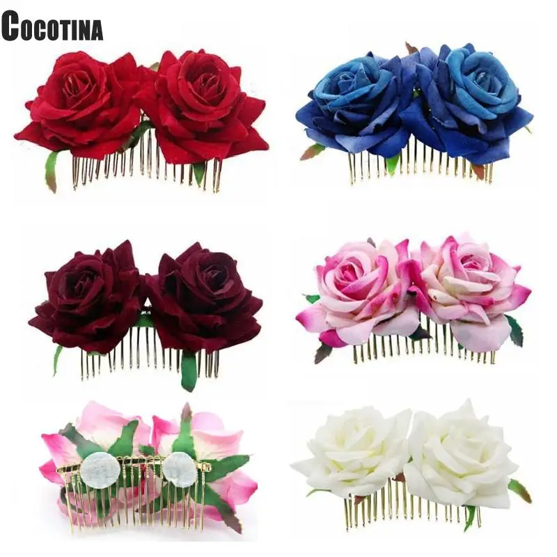 New Romantic Fancy Double Silk Artificial Rose Flower Hair Comb Purple White Hair Clip Wedding Bridal Women Prom Headpiece
New Romantic Fancy Double Silk Artificial Rose Flower Hair Comb Purple White Hair Clip Wedding Bridal Women Prom Headpiece