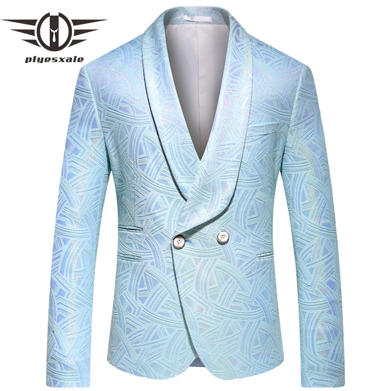 Classsic Wedding Blazer Tuxedo Jacket Beige Sky Blue Prom Blazers Unique Blazer Hombre Casual Stage Clothes For Singers Q650
Classsic Wedding Blazer Tuxedo Jacket Beige Sky Blue Prom Blazers Unique Blazer Hombre Casual Stage Clothes For Singers Q650