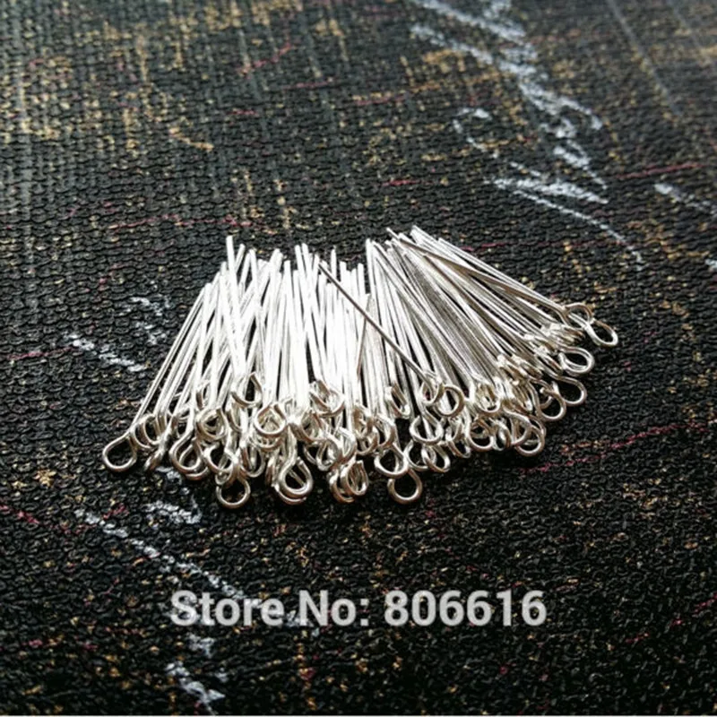 " Fake One Penalty Ten " 20MM (5G=65Pcs) 925 Sterling Silver Eye Pins & Needles Jewelry Findings
" Fake One Penalty Ten " 20MM (5G=65Pcs) 925 Sterling Silver Eye Pins & Needles Jewelry Findings