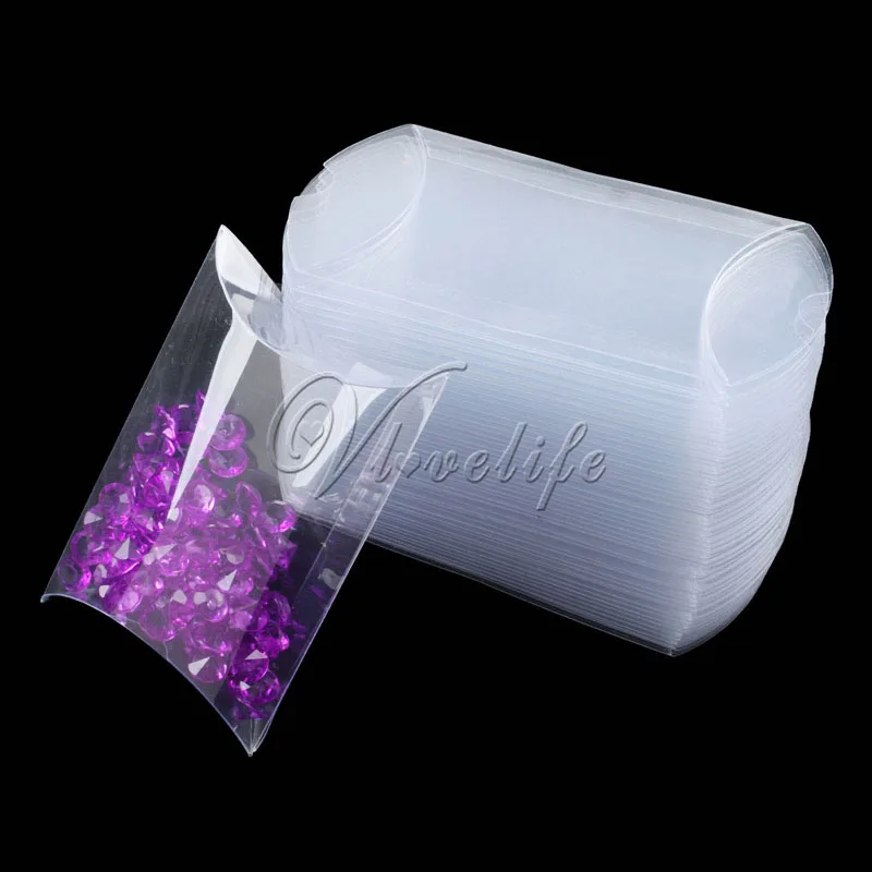 60Pcs/lot New Style Pillow Shape Sweet Candy Box Packaging Gift Box for Wedding Party Favor Decor Matte/Clear PVC
60Pcs/lot New Style Pillow Shape Sweet Candy Box Packaging Gift Box for Wedding Party Favor Decor Matte/Clear PVC