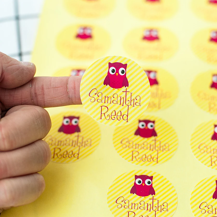 #18BGJ-Free postage-diameter:40mm Lovely stickers, owl name stickers, round name stickers, support customization
#18BGJ-Free postage-diameter:40mm Lovely stickers, owl name stickers, round name stickers, support customization