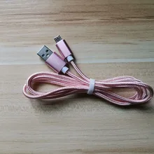 1m Cable Micro USB Cable de carga rápida de Nylon Cable de datos USB para Samsung Xiaomi LG Tablet Android Cable de carga USB(China)