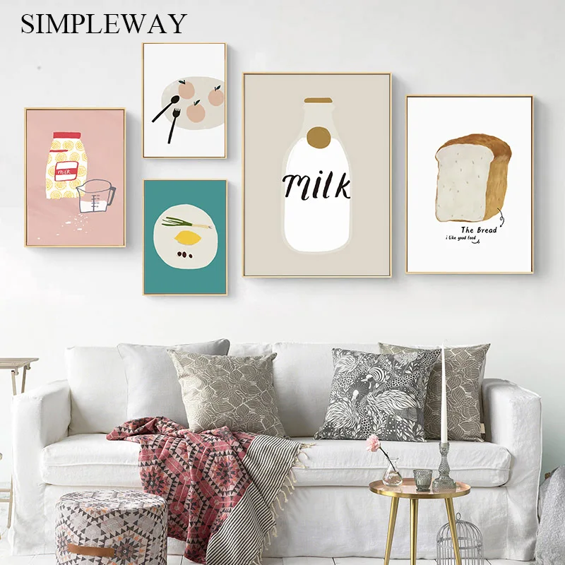 Food Drink Kitchen Poster and Print Nordic Wall Art Canvas Painting Minimalist Decorative Picture Modern Dining Room Decoration
Food Drink Kitchen Poster and Print Nordic Wall Art Canvas Painting Minimalist Decorative Picture Modern Dining Room Decoration