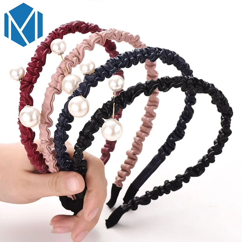 Q MISM Woman Hairband Hair Accessories New Fashion PU Leather Girls Hair Band Simulated Pearls Headband for Party or Daily Life
Q MISM Woman Hairband Hair Accessories New Fashion PU Leather Girls Hair Band Simulated Pearls Headband for Party or Daily Life