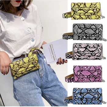 Leather Serpentine Fanny Pack Ladies New Fashion Waist Belt Bag Mini Disco Waist bag Womens Small Shoulder Bags Purse sac banane
Leather Serpentine Fanny Pack Ladies New Fashion Waist Belt Bag Mini Disco Waist bag Womens Small Shoulder Bags Purse sac banane