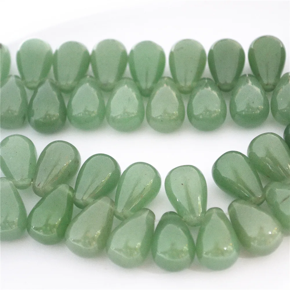 Hot!Fashion Natural Stone Teardrop Pear Shape Beads Green Aventurine Horizontal Hole For Earrings Jewelry Making 15*10mm 28pcs
Hot!Fashion Natural Stone Teardrop Pear Shape Beads Green Aventurine Horizontal Hole For Earrings Jewelry Making 15*10mm 28pcs