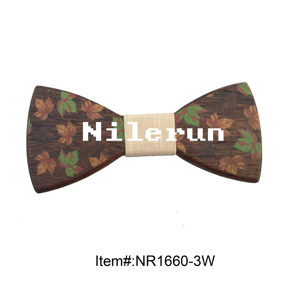 Vintage casual style beige fabric maple leaves printed wenge wood bow tie suitable for all kinds of parties
Vintage casual style beige fabric maple leaves printed wenge wood bow tie suitable for all kinds of parties