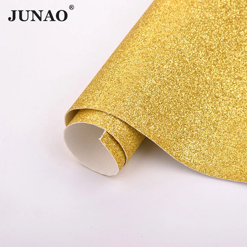 JUNAO 20x34cm Shiny Gold Color Faux Leather Glitter Fabric PU Leatherette Sheet Synthetic Sewing Clothes Applique for DIY Crafts
JUNAO 20x34cm Shiny Gold Color Faux Leather Glitter Fabric PU Leatherette Sheet Synthetic Sewing Clothes Applique for DIY Crafts