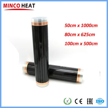 5m2 Floor Infrared Carbon Heating Film 230V Electric Korea Carbon Film Heater 50cm 80cm 100cm Width
5m2 Floor Infrared Carbon Heating Film 230V Electric Korea Carbon Film Heater 50cm 80cm 100cm Width