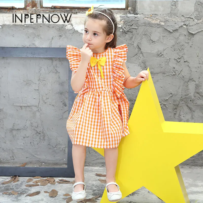 INPEPNOW Girls Dress 2019 Orange White Plaid Bow Princess Dress Kids Dresses for Baby Girls Wedding Princess Dress LYQ-CZX75
INPEPNOW Girls Dress 2019 Orange White Plaid Bow Princess Dress Kids Dresses for Baby Girls Wedding Princess Dress LYQ-CZX75