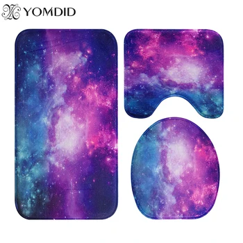 3pcs Galaxy stars Design Bath Mat Flannel Toilet cover set Rugs Anti-slip Bathroom Floor Mats Washable Starry Sky Bath Rug Set
3pcs Galaxy stars Design Bath Mat Flannel Toilet cover set Rugs Anti-slip Bathroom Floor Mats Washable Starry Sky Bath Rug Set
