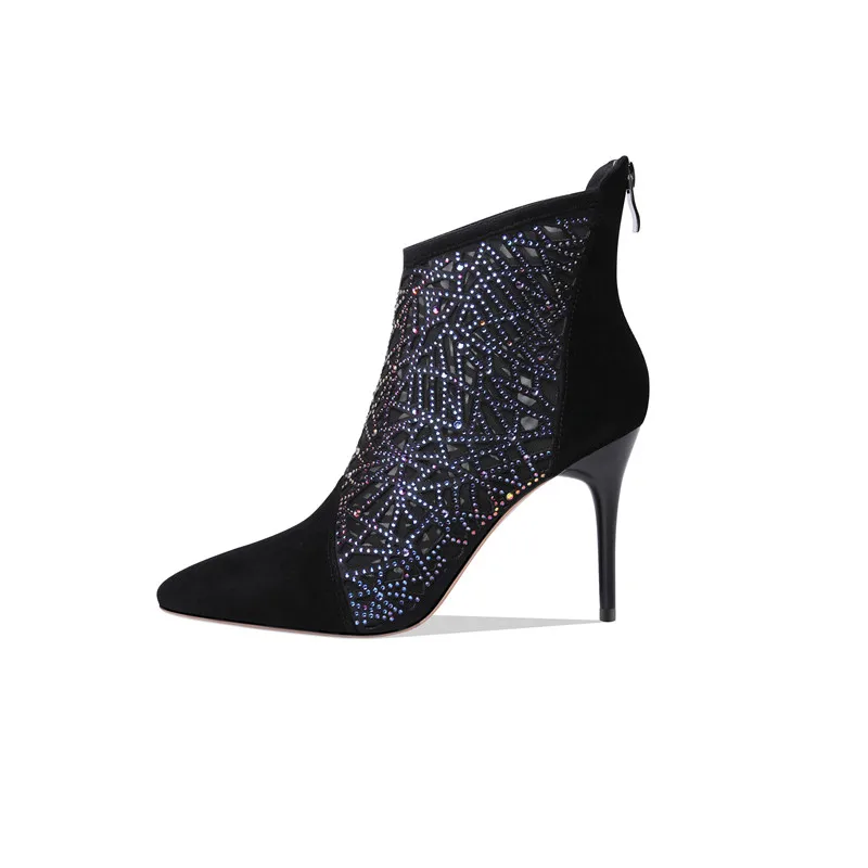 2019 Women Ankle Boots Autumn Cutout Short Boots Zipper Mesh Sexy Party Pointed Toe High Heels Spring Stilettos Boots
2019 Women Ankle Boots Autumn Cutout Short Boots Zipper Mesh Sexy Party Pointed Toe High Heels Spring Stilettos Boots