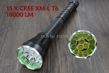 18000 Lumens 15 x CREE XM-T6 LED 5 Light Modes Waterproof Super Bright Flashlight Torch
18000 Lumens 15 x CREE XM-T6 LED 5 Light Modes Waterproof Super Bright Flashlight Torch